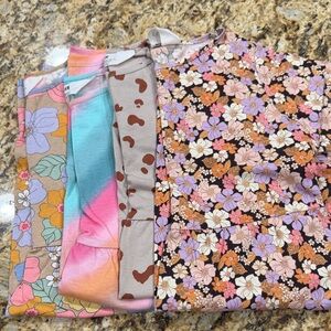 Floral and Patterned Dresses Set